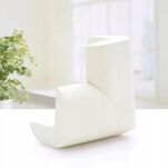 KREMOWE ZABEZPIECZENIE OSŁONKI PIANKOWE NAROŻNIKÓW ROGÓW MEBLI STOŁU OSŁONA NA NAROŻNIKI KANTY 4SZT  12MM - 4