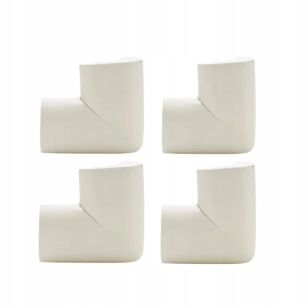 KREMOWE ZABEZPIECZENIE OSŁONKI PIANKOWE NAROŻNIKÓW ROGÓW MEBLI STOŁU OSŁONA NA NAROŻNIKI KANTY 4SZT  12MM