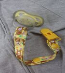 ŻÓŁTE MISIE PRZYPINKA ZAWIESZKA DO SMOCZKA NA SMOCZEK Z KLIPSEM DLA CHŁOPCA DZIEWCZYNKI - 4