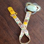 ŻÓŁTE MISIE PRZYPINKA ZAWIESZKA DO SMOCZKA NA SMOCZEK Z KLIPSEM DLA CHŁOPCA DZIEWCZYNKI - 3