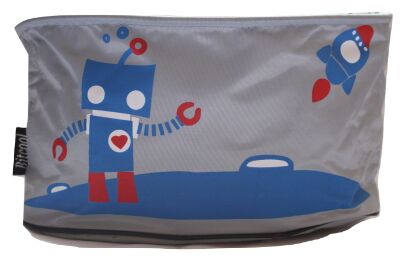 POJEMNA SPACEROWA TORBA DO WÓZKA SPACERÓWKI ORGANIZER NA PRZYBORY ZAWIESZANY NA WÓZEK DLA MAMY ROBOT