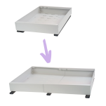 WYSUWANA PÓŁKA DO SZAFKI KUCHENNEJ DO KUCHNI REGULOWANA ROZSUWANA NA BOKI 30-54CM ORGANIZER DO SZAFKI - 6