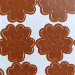 NAKLEJKI ŚCIENNE KWIATY I MOTYLE SAMOPRZYLEPNE DEKORACJE NA MEBLE I ŚCIANY ARKUSZ 60SZT CIEMNY BRĄZ - 4