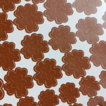 NAKLEJKI ŚCIENNE KWIATY I MOTYLE SAMOPRZYLEPNE DEKORACJE NA MEBLE I ŚCIANY ARKUSZ 60SZT CIEMNY BRĄZ - 3