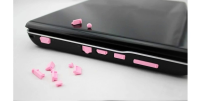 CZERWONE ZAŚLEPKI ZATYCZKI OCHRONNE ZAŚLEPKA GNIAZD GNIAZDEK PORTÓW USB HDMI AUDIO LAPTOPA NOTEBOOK - 5