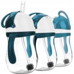 AKUKU BIDON ZE SŁOMKĄ Z ODWAŻNIKIEM 280ML Z RĄCZKAMI - 4