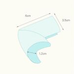 CZARNE ZABEZPIECZENIE OSŁONKI PIANKOWE NAROŻNIKÓW ROGÓW MEBLI STOŁU OSŁONA NA NAROŻNIKI KANTY 4SZT 12MM - 8