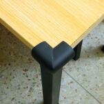 CZARNE ZABEZPIECZENIE OSŁONKI PIANKOWE NAROŻNIKÓW ROGÓW MEBLI STOŁU OSŁONA NA NAROŻNIKI KANTY 4SZT 12MM - 6