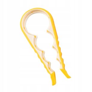 ŻÓŁTY OTWIERACZ DO SŁOIKÓW WEKÓW ZAKRĘTEK NAKRĘTEK BUTELEK UNIWERSALNY WIELOFUNKCYJNY 4W1 RĘCZNY