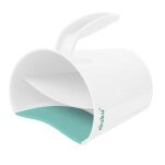 AKUKU DUŻY KUBEK DO MYCIA GŁOWY DZIECI SPŁUKIWANIA SZAMPONU PIANY WŁOSÓW WODĄ KĄPIELI DZIECKA BIAŁY - 8