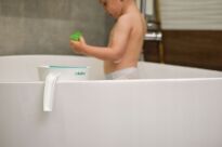 AKUKU DUŻY KUBEK DO MYCIA GŁOWY DZIECI SPŁUKIWANIA SZAMPONU PIANY WŁOSÓW WODĄ KĄPIELI DZIECKA BIAŁY - 6