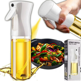 SPRYSKIWACZ DO OLIWY OLEJU OCTU DOZOWNIK W SPRAYU DUŻA SZKLANA BUTELKA 0,2L