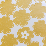 NAKLEJKI ŚCIENNE KWIATY I MOTYLE SAMOPRZYLEPNE DEKORACJE NA MEBLE I ŚCIANY ARKUSZ 60SZT JASNY BRĄZ - 5