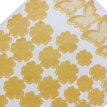 NAKLEJKI ŚCIENNE KWIATY I MOTYLE SAMOPRZYLEPNE DEKORACJE NA MEBLE I ŚCIANY ARKUSZ 60SZT JASNY BRĄZ - 3