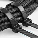 OPASKI ZACISKOWE TRYTYTKI KABLOWE 3,6MM 20CM DŁUGIE MOCNE ZESTAW 100SZT - 4