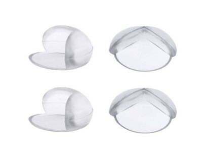 ZABEZPIECZENIE OSŁONKI SILIKONOWE NAROŻNIKÓW ROGÓW MEBLI STOŁU OSŁONA NA NAROŻNIKI KANTY OSTRE BRZEGI 4SZT