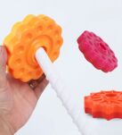 WIEŻA DO UKŁADANIA PIRAMIDKA UKŁADANKA PIRAMIDA SORTER KOLOROWA SPIRALA EDUKACYJNA DLA DZIECI - 3