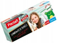 PACLAN WORECZKI ŚNIADANIOWE NA KANAPKI WORKI STRUNOWE DO MROŻENIA MROŻONKI WIELORAZOWE ZAMYKANE 42SZT - 4