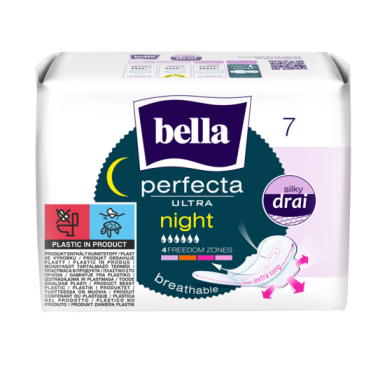 BELLA PERFECTA ULTRA NIGHT EXTRA LONG PODPASKI HIGIENICZNE 7 SZTUK