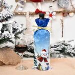 BAŁWAN POKROWIEC NA BUTELKĘ KOSZULKA OSŁONKA OSŁONKA OPAKOWANIE ŚWIĄTECZNE NA WINO WOREK NA PREZENT - 3