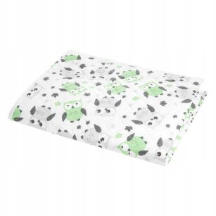 AKUKU MATA PODKŁAD DO PRZEWIJANIA NIEMOWLĄT PRZEWIJAK WIELORAZOWY PIANKA PEVA SZARO-ZIELONE SOWY