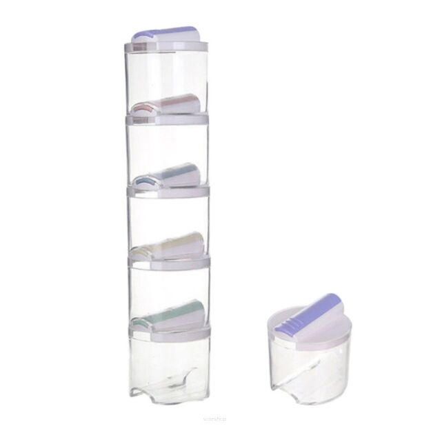 PUDEŁKA POJEMNIKI ZAMYKANE NA PRZYPRAWY DO ZIÓŁ ORGANIZER DO KUCHNI PRZYPRAWNIK KUCHENNY 5SZT