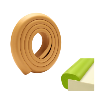 TAŚMA PIANKOWA DO MEBLI PIANKA OCHRONNA OCHRANIACZ NA KANTY NAROŻNIKI JASNY BRĄZ