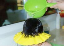 RONDO KĄPIELOWE OSŁONKA DO MYCIA GŁOWY WŁOSÓW DASZEK OSŁONA DO KĄPIELI DLA DZIECI DZIECKA REGULACJA RÓŻOWE - 2