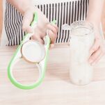 ZIELONY OTWIERACZ DO SŁOIKÓW WEKÓW ZAKRĘTEK NAKRĘTEK BUTELEK UNIWERSALNY WIELOFUNKCYJNY 4W1 RĘCZNY - 2