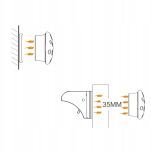 ZABEZPIECZENIE MAGNETYCZNE MEBLI BLOKADA SZAFEK SZUFLAD DRZWICZEK PRZED DZIEĆMI ZESTAW 4SZT SIMPLO - 3