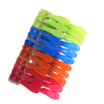 KLAMERKI DO PRANIA PLASTIKOWE KOLOROWE SPINACZE DO BIELIZNY WYTRZYMAŁE SPRĘŻYNKI 24 SZT - 2