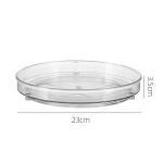 Półka obrotowa taca organizer na kosmetyki lub przyprawy transparentna Ø 23,5 cm mała Simplo - 8