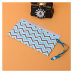 NIEBIESKI ZYGZAK PUDEŁKO POJEMNIK SASZETKA NA CHUSTECZKI NAWILŻANE NAWILŻAJĄCE MOKRE PODRĘCZNE ETUI WIELORAZOWE - 3