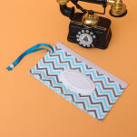 NIEBIESKI ZYGZAK PUDEŁKO POJEMNIK SASZETKA NA CHUSTECZKI NAWILŻANE NAWILŻAJĄCE MOKRE PODRĘCZNE ETUI WIELORAZOWE - 2