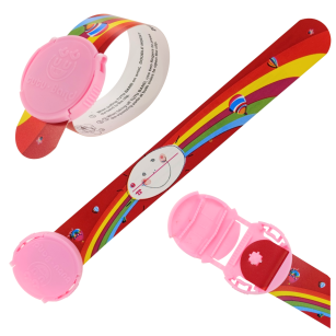 TĘCZA OPASKA IDENTYFIKACYJNA INFORMACYJNA IDENTYFIKATOR IMIENNIK DLA DZIECKA NA RĘKĘ NUMER TELEFONU NIEZGUBKA