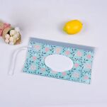 MIĘTOWE PUDEŁKO POJEMNIK SASZETKA NA CHUSTECZKI NAWILŻANE NAWILŻAJĄCE MOKRE PODRĘCZNE ETUI WIELORAZOWE - 2