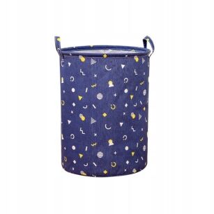 GRANATOWY POJEMNIK KOSZ WOREK ORGANIZER NA ZABAWKI KLOCKI MASKOTKI UBRANIA PRANIE BIELIZNĘ PODUSZKI