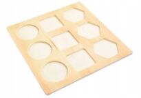 DREWNIANA UKŁADANKA SORTER ZABAWKA MONTESSORI FIGURY GEOMETRYCZNE KLOCKI - 3