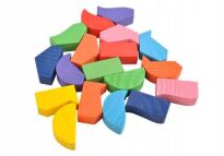 DREWNIANA UKŁADANKA SORTER ZABAWKA MONTESSORI FIGURY GEOMETRYCZNE KLOCKI - 4