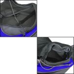 TORBA TRANSPORTOWA DLA PSA KOTA KRÓLIKA PRZEWIEWNA SIATKA PAS REGULOWANY KIESZONKA SZARO-NIEBIESKA - 3