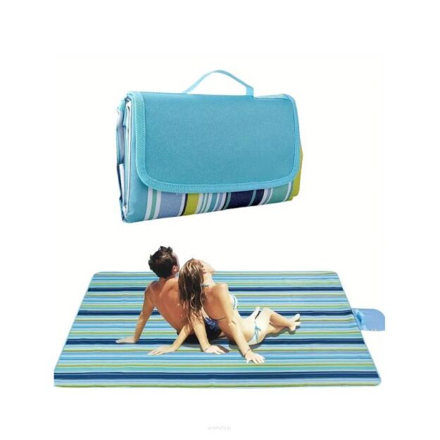 KOC PIKNIKOWY WODOODPORNY PLAŻOWY MATA PLAŻOWA NA BIWAK Z IZOLACJĄ DUŻY WODOODPORNA TURYSTYCZNA DUŻA