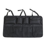 Organizer samochodowy do bagażnika czarny 8 kieszeni mocowanie na zagłówki 88×48 cm - 2