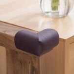 CIEMNOBRĄZOWE ZABEZPIECZENIE OSŁONKI PIANKOWE NAROŻNIKÓW ROGÓW MEBLI STOŁU OSŁONA NA NAROŻNIKI KANTY 4SZT 12MM - 4