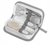 AKUKU DUŻY ZESTAW PIELĘGNACYJNY DLA NIEMOWLĄT W ETUI SZARY 6 ELEMENTÓW - 2