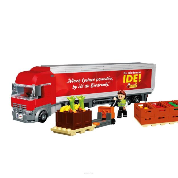 CIĘŻARÓWKA TRUCK TIR BIEDRONKA METROPOLIS EDYCJA LIMITOWANA ELEFUN 523 elem