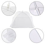 MOSKITIERA SIATKA OSŁONA NA ŻYWNOŚĆ JEDZENIE NA OWOCE KLOSZ OCHRONA PRZED OWADAMI GRILL PIKNIK XL - 6