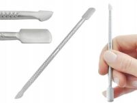 KOPYTKO I RADELKO DO USUWANIA SKOREK ZE STALI NIERDZEWNEJ MANICURE PEDICURE ANTYPOSLIZGOWE 13CM - 4