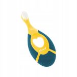 AKUKU GRANATOWA MIĘKKA PIERWSZA SZCZOTECZKA DO MYCIA ZĘBÓW DLA DZIECI NIEMOWLĄT ANTYPOŚLIZGOWA 0-2L - 2