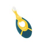 AKUKU GRANATOWA MIĘKKA PIERWSZA SZCZOTECZKA DO MYCIA ZĘBÓW DLA DZIECI NIEMOWLĄT ANTYPOŚLIZGOWA 0-2L - 5