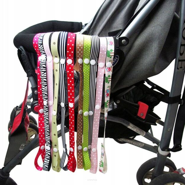 ZAWIESZKA SMYCZ DO SMOCZKA BUTELKI ZABAWEK TASIEMKA Z NAPKAMI MATERIAŁOWA RÓŻNE WZORY SIMPLO